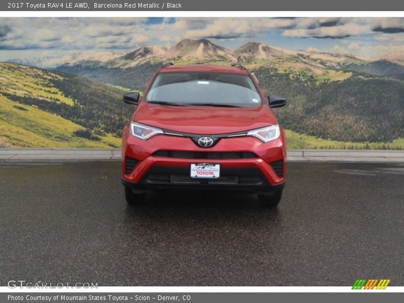 Barcelona Red Metallic / Black 2017 Toyota RAV4 LE AWD