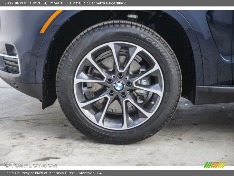 Imperial Blue Metallic / Canberra Beige/Black 2017 BMW X5 sDrive35i