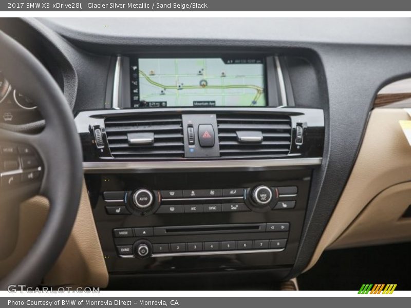 Glacier Silver Metallic / Sand Beige/Black 2017 BMW X3 xDrive28i