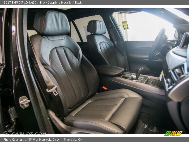 Black Sapphire Metallic / Black 2017 BMW X5 xDrive50i
