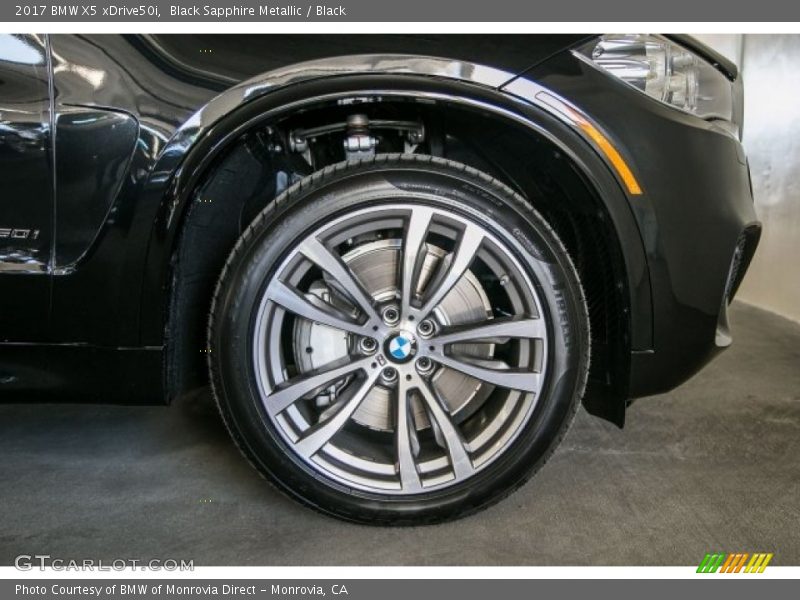 Black Sapphire Metallic / Black 2017 BMW X5 xDrive50i