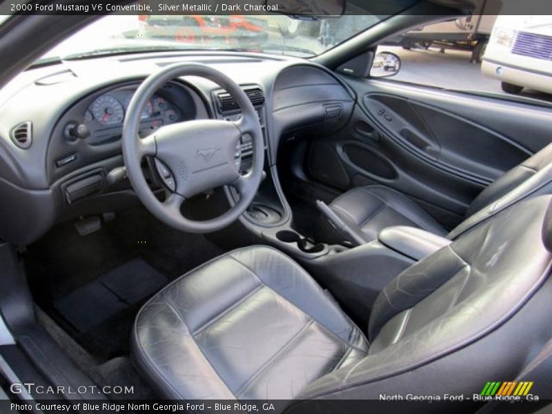 Silver Metallic / Dark Charcoal 2000 Ford Mustang V6 Convertible