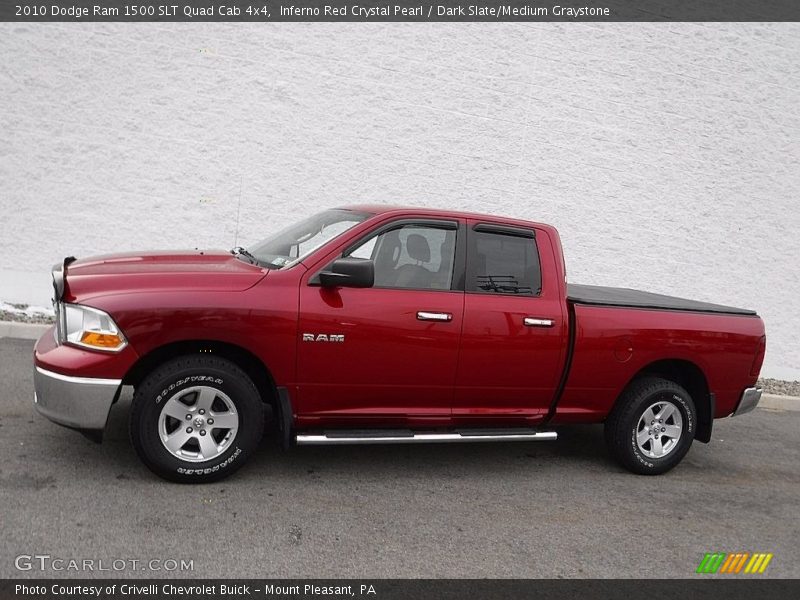 Inferno Red Crystal Pearl / Dark Slate/Medium Graystone 2010 Dodge Ram 1500 SLT Quad Cab 4x4