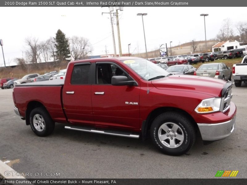 Inferno Red Crystal Pearl / Dark Slate/Medium Graystone 2010 Dodge Ram 1500 SLT Quad Cab 4x4