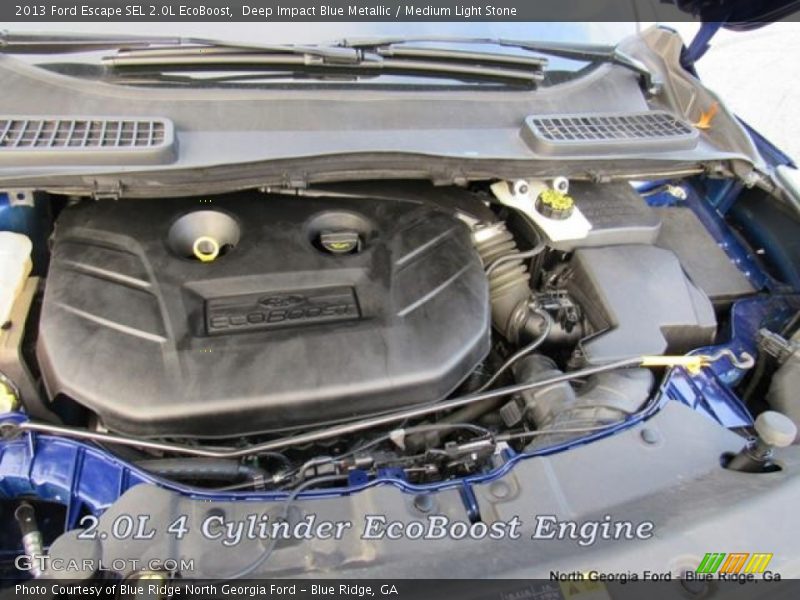 Deep Impact Blue Metallic / Medium Light Stone 2013 Ford Escape SEL 2.0L EcoBoost