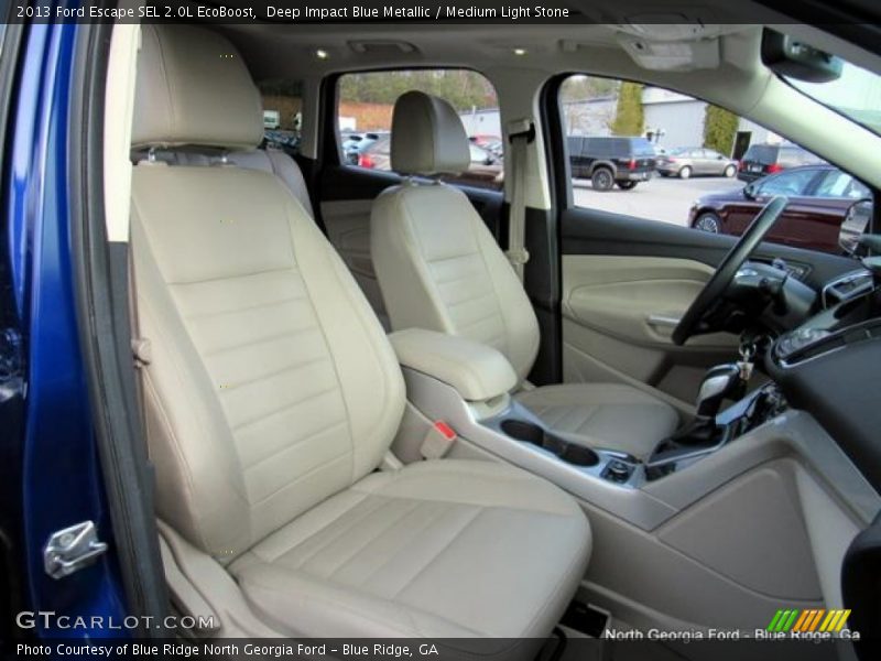 Deep Impact Blue Metallic / Medium Light Stone 2013 Ford Escape SEL 2.0L EcoBoost