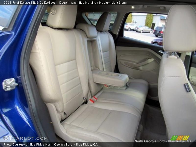 Deep Impact Blue Metallic / Medium Light Stone 2013 Ford Escape SEL 2.0L EcoBoost