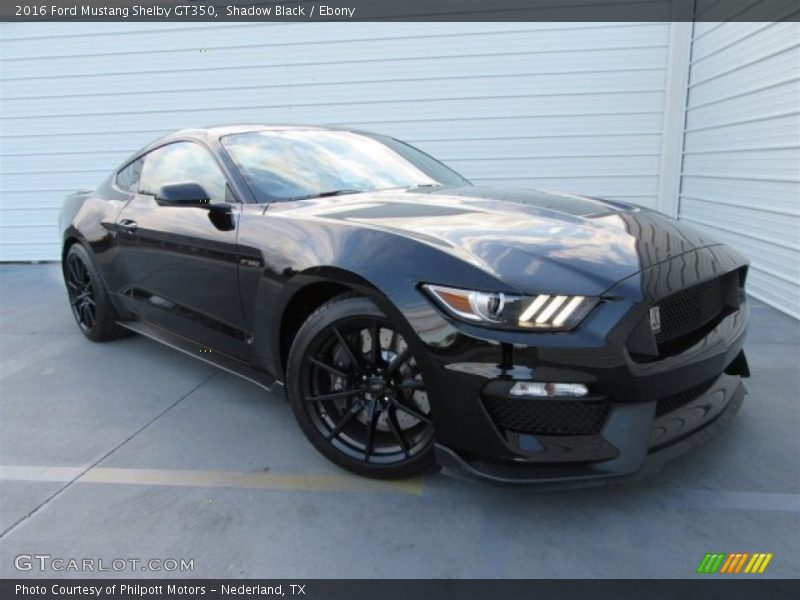 Shadow Black / Ebony 2016 Ford Mustang Shelby GT350
