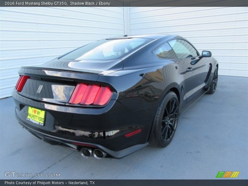 Shadow Black / Ebony 2016 Ford Mustang Shelby GT350