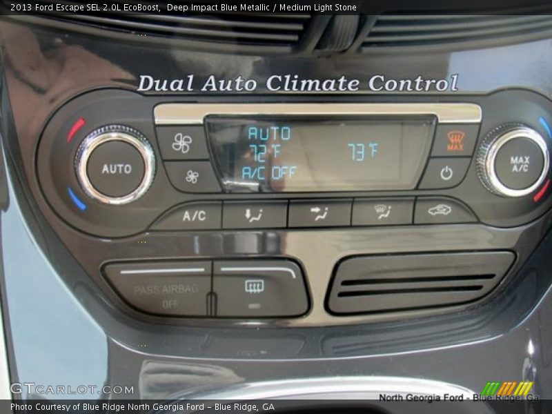 Deep Impact Blue Metallic / Medium Light Stone 2013 Ford Escape SEL 2.0L EcoBoost
