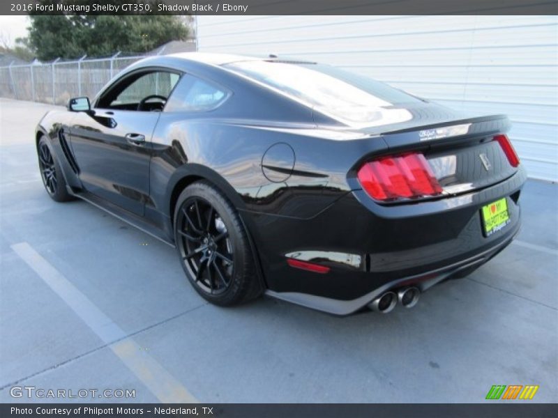 Shadow Black / Ebony 2016 Ford Mustang Shelby GT350