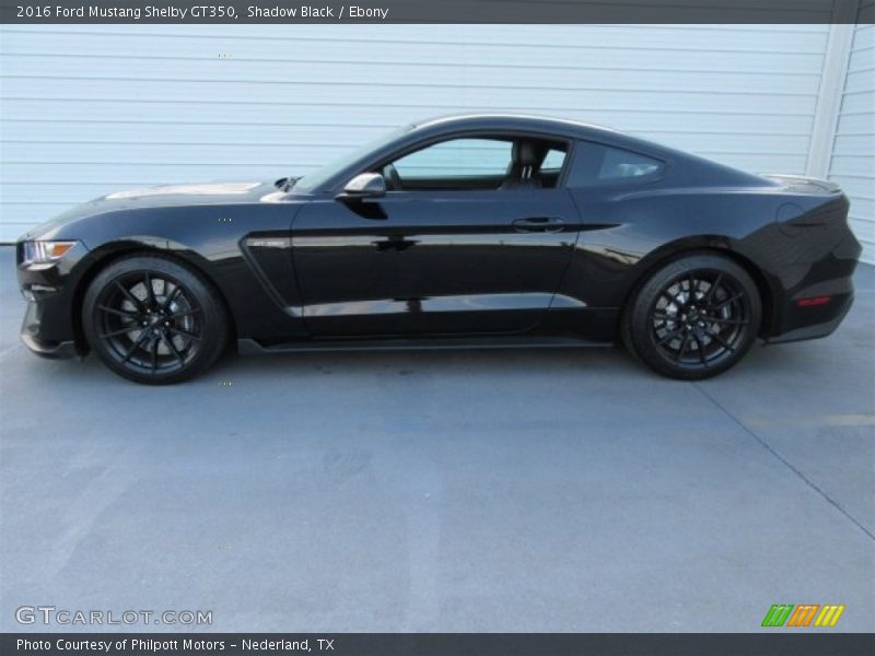 Shadow Black / Ebony 2016 Ford Mustang Shelby GT350