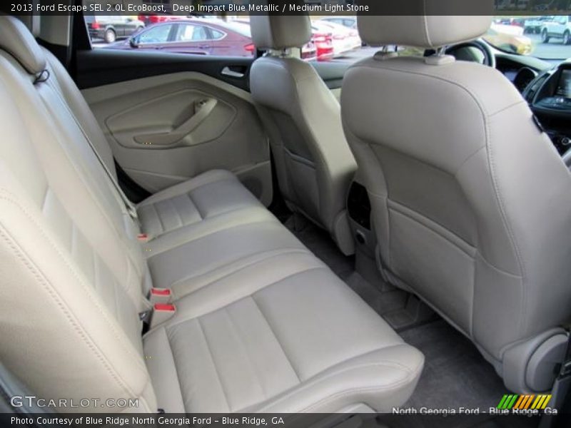 Deep Impact Blue Metallic / Medium Light Stone 2013 Ford Escape SEL 2.0L EcoBoost