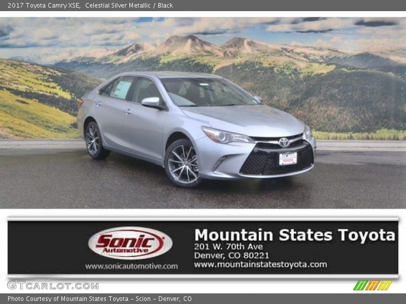 Celestial Silver Metallic / Black 2017 Toyota Camry XSE