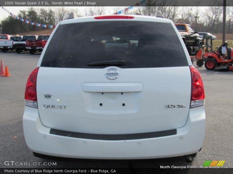 Nordic White Pearl / Beige 2005 Nissan Quest 3.5 SL