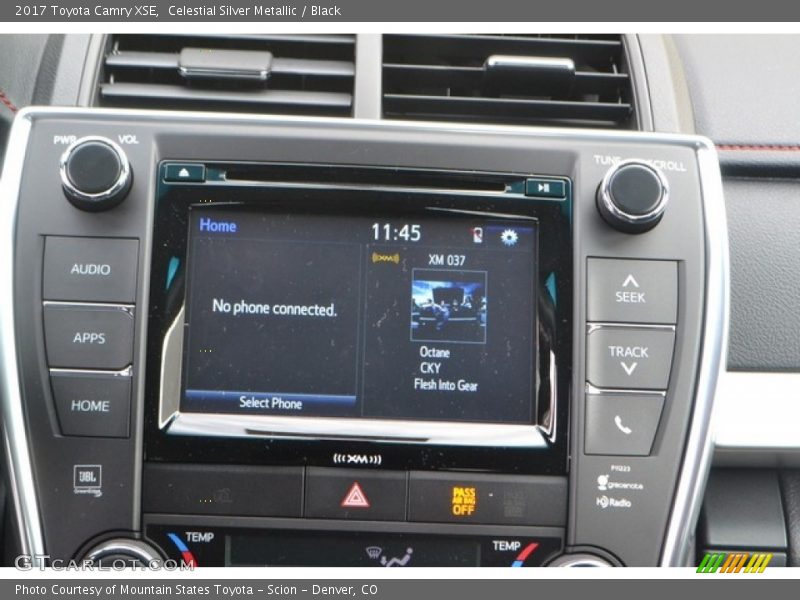 Celestial Silver Metallic / Black 2017 Toyota Camry XSE