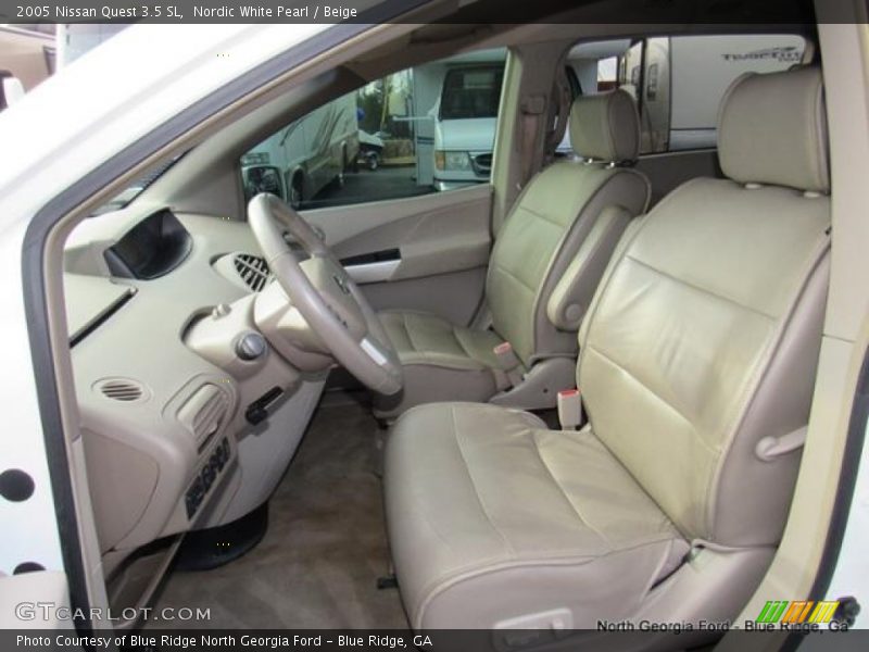 Nordic White Pearl / Beige 2005 Nissan Quest 3.5 SL