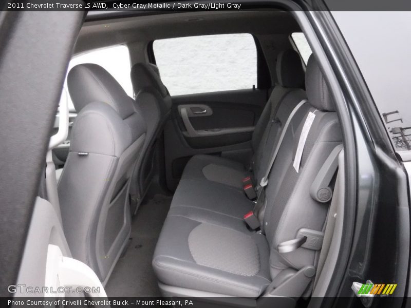 Cyber Gray Metallic / Dark Gray/Light Gray 2011 Chevrolet Traverse LS AWD