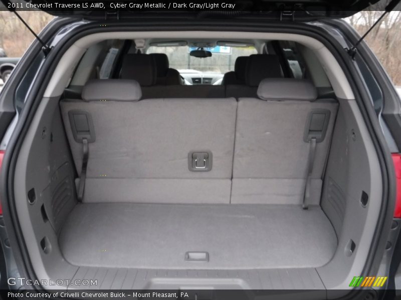 Cyber Gray Metallic / Dark Gray/Light Gray 2011 Chevrolet Traverse LS AWD