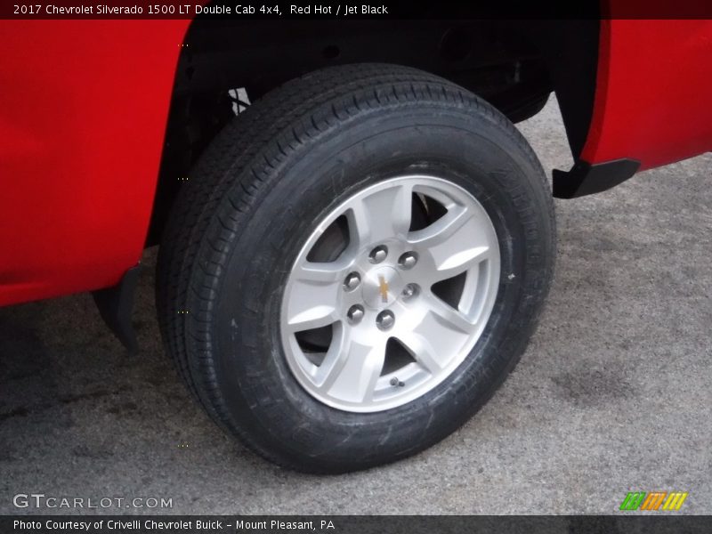 Red Hot / Jet Black 2017 Chevrolet Silverado 1500 LT Double Cab 4x4