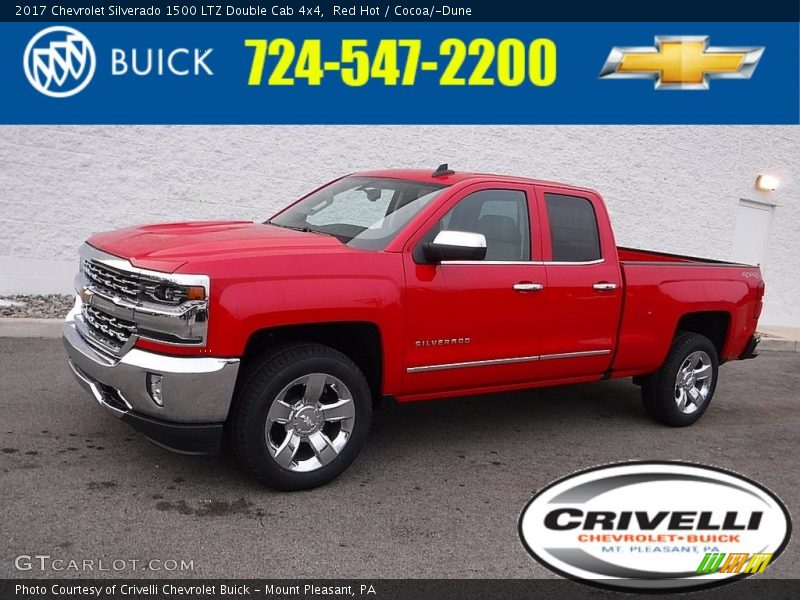 Red Hot / Cocoa/­Dune 2017 Chevrolet Silverado 1500 LTZ Double Cab 4x4