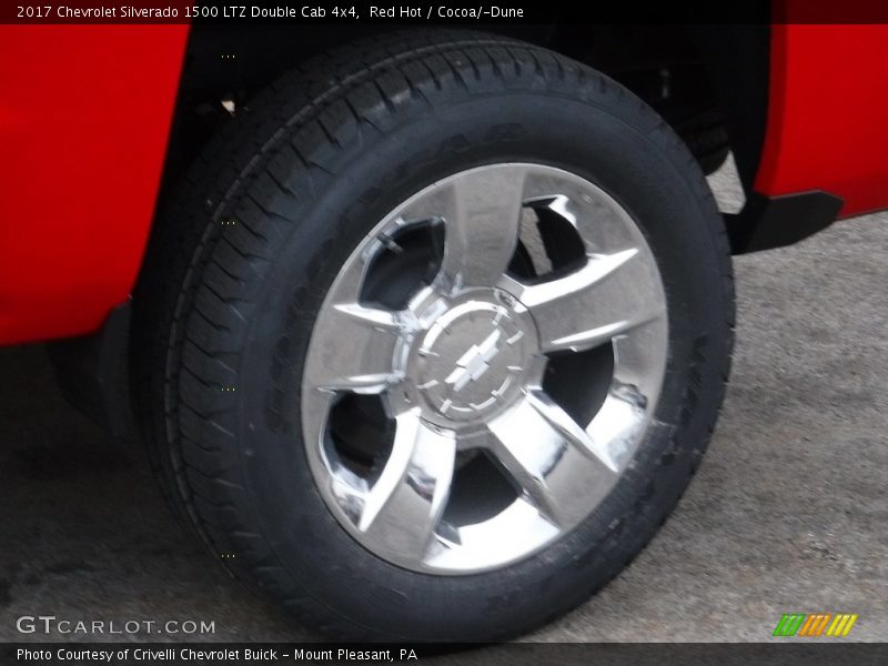 Red Hot / Cocoa/­Dune 2017 Chevrolet Silverado 1500 LTZ Double Cab 4x4