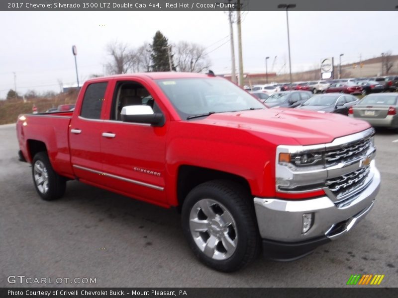 Red Hot / Cocoa/­Dune 2017 Chevrolet Silverado 1500 LTZ Double Cab 4x4