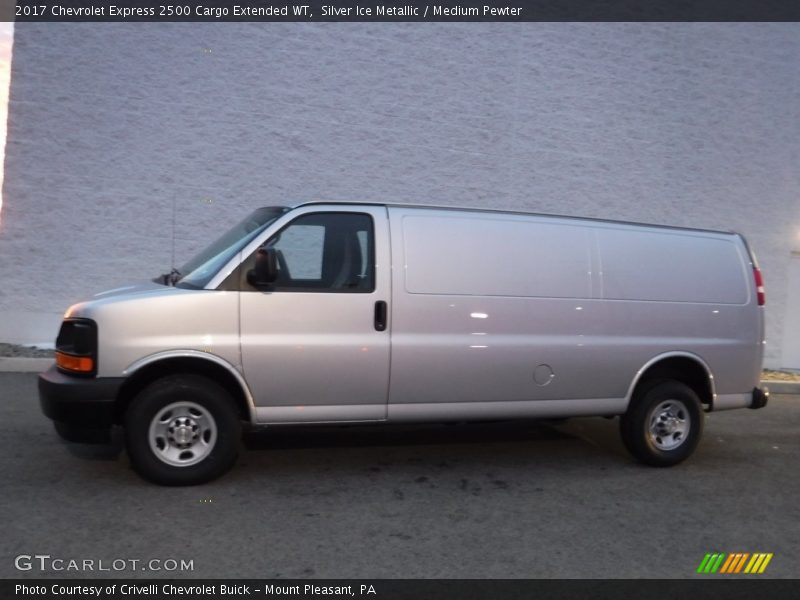 Silver Ice Metallic / Medium Pewter 2017 Chevrolet Express 2500 Cargo Extended WT