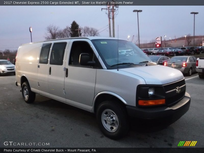 Silver Ice Metallic / Medium Pewter 2017 Chevrolet Express 2500 Cargo Extended WT