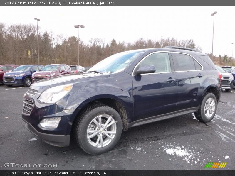 Blue Velvet Metallic / Jet Black 2017 Chevrolet Equinox LT AWD