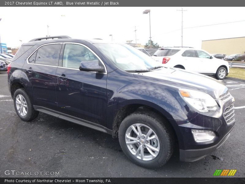 Blue Velvet Metallic / Jet Black 2017 Chevrolet Equinox LT AWD