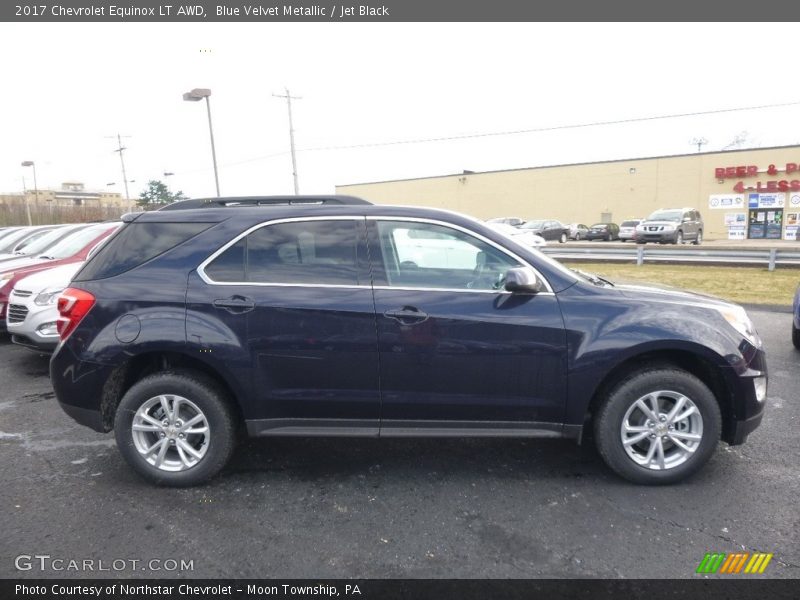 Blue Velvet Metallic / Jet Black 2017 Chevrolet Equinox LT AWD