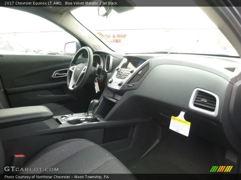 Blue Velvet Metallic / Jet Black 2017 Chevrolet Equinox LT AWD