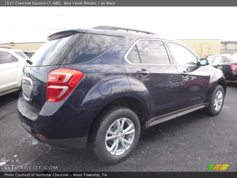 Blue Velvet Metallic / Jet Black 2017 Chevrolet Equinox LT AWD