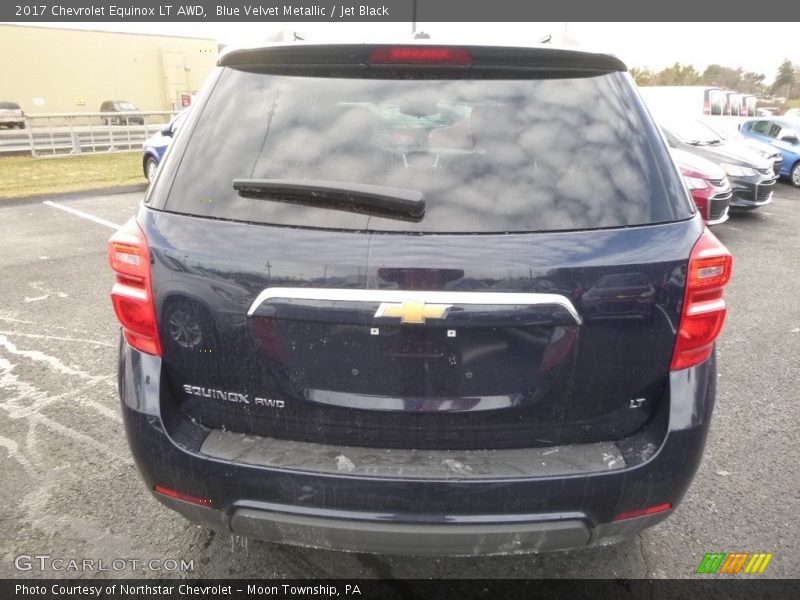Blue Velvet Metallic / Jet Black 2017 Chevrolet Equinox LT AWD