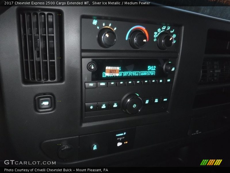 Silver Ice Metallic / Medium Pewter 2017 Chevrolet Express 2500 Cargo Extended WT