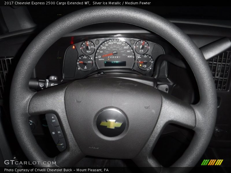 Silver Ice Metallic / Medium Pewter 2017 Chevrolet Express 2500 Cargo Extended WT