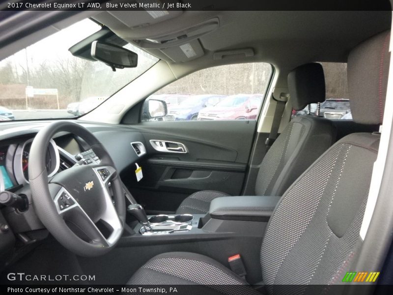 Blue Velvet Metallic / Jet Black 2017 Chevrolet Equinox LT AWD