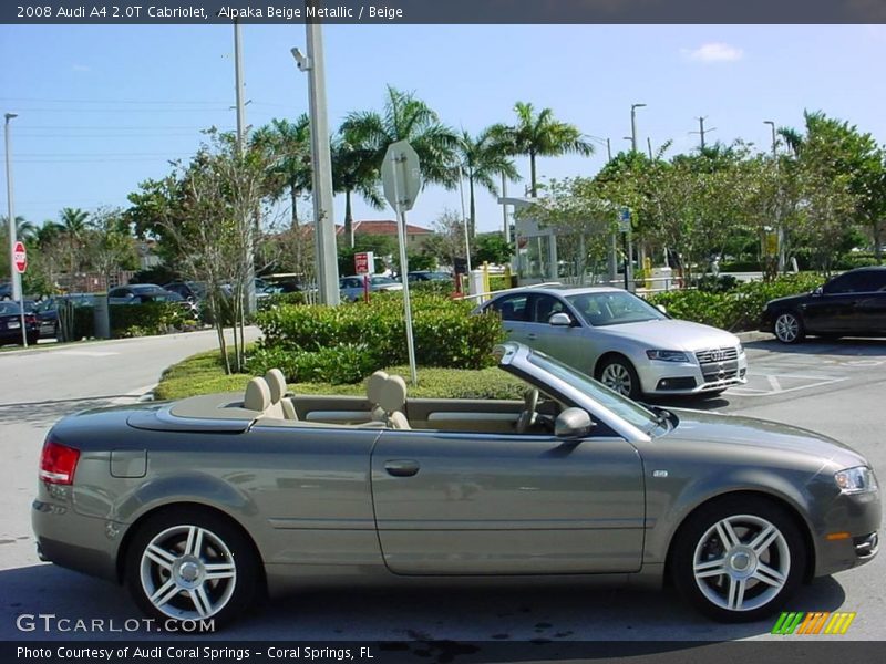 Alpaka Beige Metallic / Beige 2008 Audi A4 2.0T Cabriolet