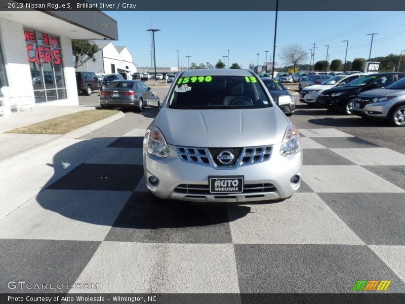 Brilliant Silver / Gray 2013 Nissan Rogue S