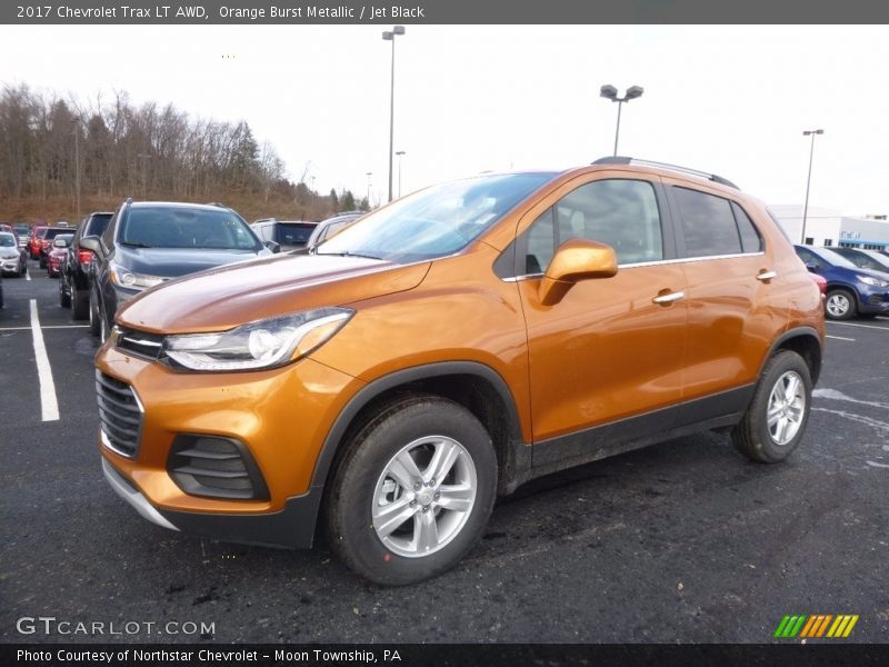 Orange Burst Metallic / Jet Black 2017 Chevrolet Trax LT AWD