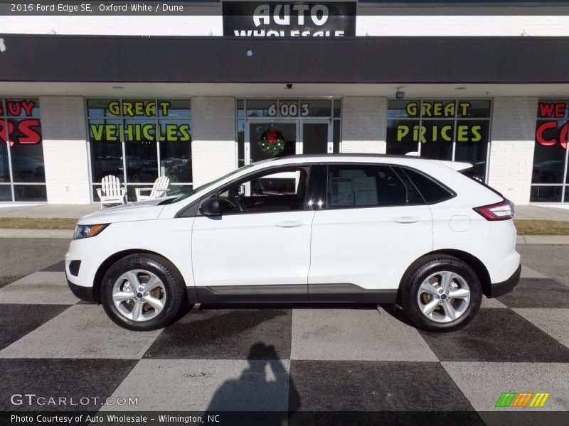 Oxford White / Dune 2016 Ford Edge SE