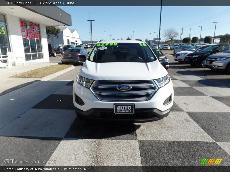 Oxford White / Dune 2016 Ford Edge SE