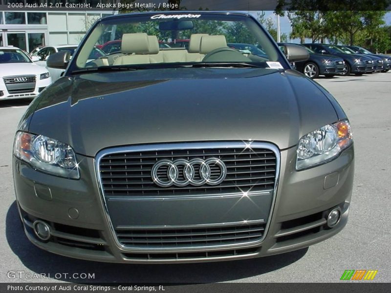 Alpaka Beige Metallic / Beige 2008 Audi A4 2.0T Cabriolet