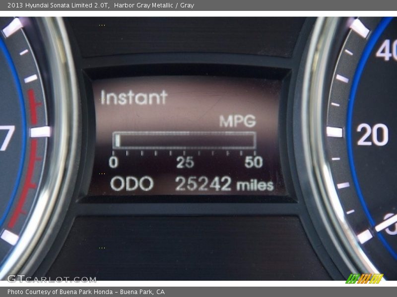 Harbor Gray Metallic / Gray 2013 Hyundai Sonata Limited 2.0T