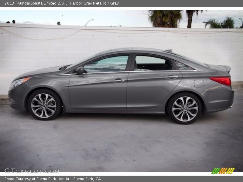Harbor Gray Metallic / Gray 2013 Hyundai Sonata Limited 2.0T