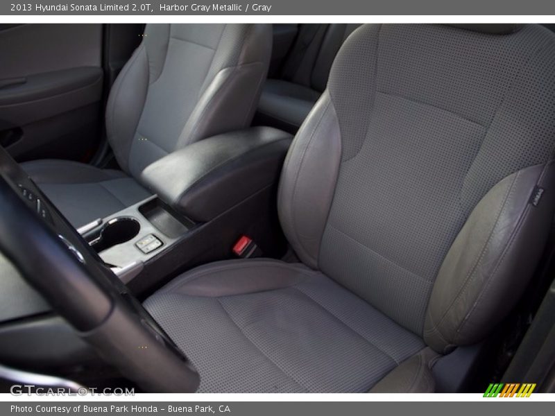 Harbor Gray Metallic / Gray 2013 Hyundai Sonata Limited 2.0T