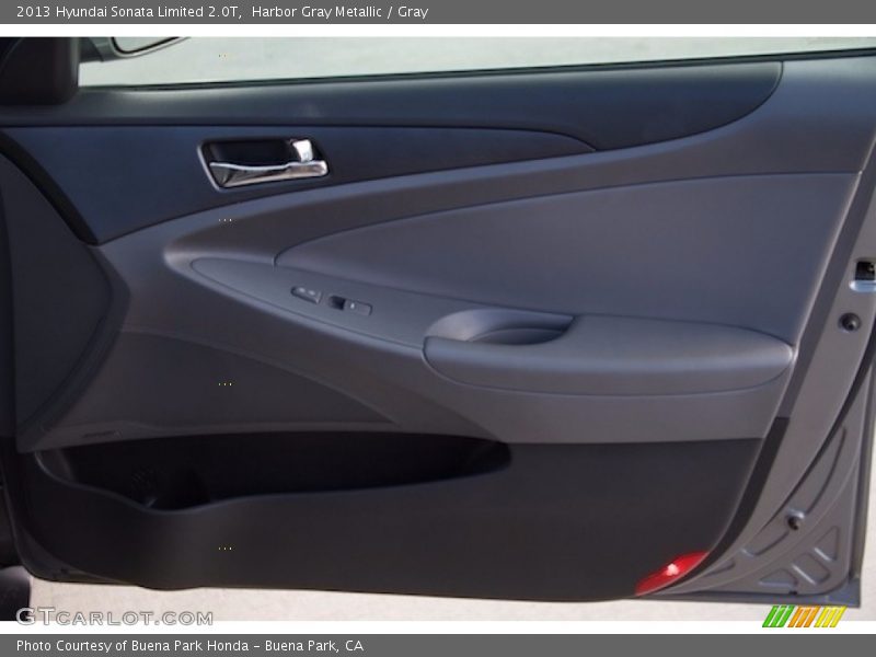 Harbor Gray Metallic / Gray 2013 Hyundai Sonata Limited 2.0T