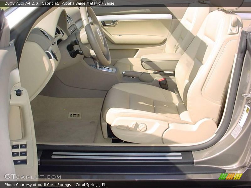 Alpaka Beige Metallic / Beige 2008 Audi A4 2.0T Cabriolet