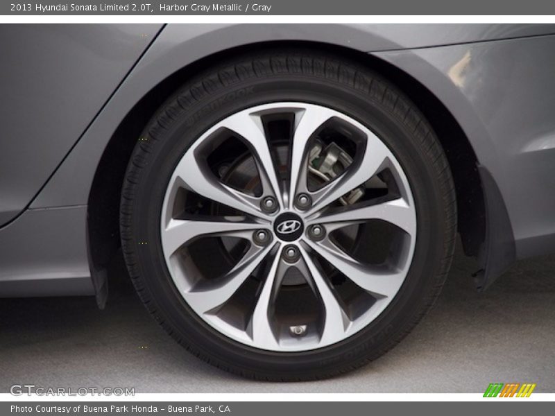 Harbor Gray Metallic / Gray 2013 Hyundai Sonata Limited 2.0T